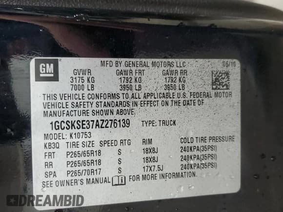 ✅ 2010 Chevrolet Silverado 1500 LT • VIN: 1GCSKSE37AZ276139 • Лот: 91784095. Опубликован ранее на Copart с пробегом 284 524 миль. Бесплатный доступ к архиву аукционных продаж из США и подробный отчёт об истории автомобиля на DreamBid. Изображение 12.