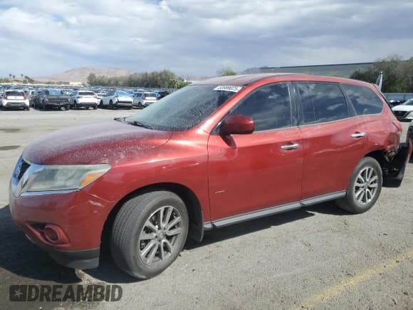 ✅ 2014 Nissan Pathfinder S • VIN: 5N1AR2MN7EC678869 • Lot: 53988025. Listed on Copart with 139,073 mi. Free auction sales archive from the USA and detailed vehicle history report at DreamBid. Image 1.