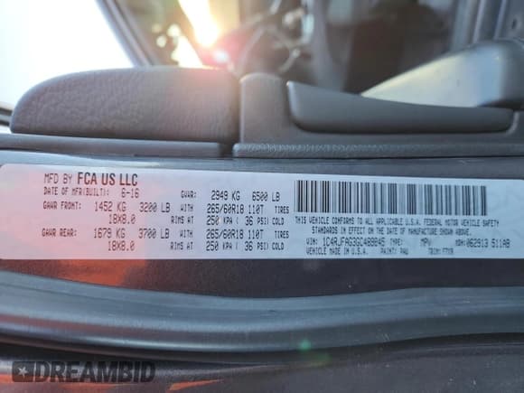 ✅ 2016 Jeep Grand Cherokee Laredo • VIN: 1C4RJFAG3GC489845 • Lot: 92814745. Wystawiony na Copart z przebiegiem 98 138 mil. Bezpłatny archiwum sprzedaży aukcyjnych z USA i szczegółowy raport historii pojazdu na DreamBid. Zdjęcie 14.