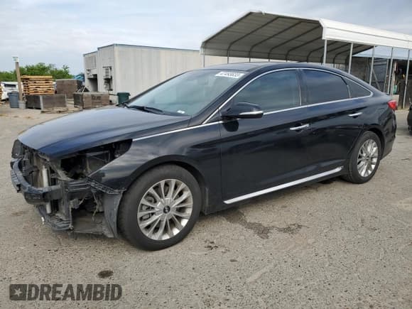✅ 2015 Hyundai Sonata Sport • VIN: 5NPE34AF2FH105674 • Lot: 47493833. Listed on Copart with 138,734 mi. Free auction sales archive from the USA and detailed vehicle history report at DreamBid. Image 1.