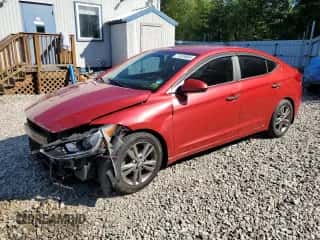 2018 Hyundai Elantra SEL with VIN 5NPD84LF7JH218104, listed as a Copart auction lot 71345865 with 109,114 mi miles and Salvage title. Bid and sale history available at DreamBid. Image 1.