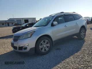 2015 Chevrolet Traverse LT z VIN 1GNKRHKD4FJ175276, wystawiony jako Copart lot #70574925 z przebiegiem 144 793 mil mil oraz Szkoda całkowita • Salvage title. Historia ofert i sprzedaży dostępna na DreamBid. Obrazek 1.