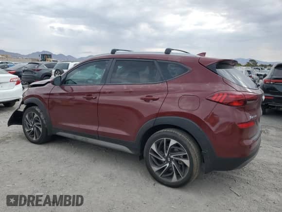 2020 Hyundai Tucson Ultimate with VIN KM8J3CAL8LU268552, listed as a Copart auction lot 70575205 with 31,265 mi miles and Salvage title. Bid and sale history available at DreamBid. Image 2.