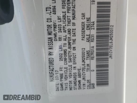 ✅ 2018 Infiniti Q60 Luxe • VIN: JN1CV7EL6JM250012 • Лот: 84615875. Опубликован ранее на Copart с пробегом 51 827 миль. Бесплатный доступ к архиву аукционных продаж из США и подробный отчёт об истории автомобиля на DreamBid. Изображение 12.