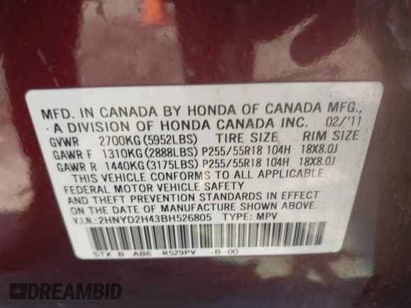 ✅ 2011 Acura MDX Technology • VIN: 2HNYD2H43BH526805 • Lot: 43195025. Wystawiony na IAAI z przebiegiem 241 440 mil. Bezpłatny archiwum sprzedaży aukcyjnych z USA i szczegółowy raport historii pojazdu na DreamBid. Zdjęcie 9.