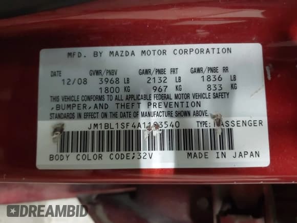 ✅ 2010 Mazda 3 i Touring • VIN: JM1BL1SF4A1103540 • Lot: 43416841. Wystawiony na IAAI z przebiegiem 99 929 mil. Bezpłatny archiwum sprzedaży aukcyjnych z USA i szczegółowy raport historii pojazdu na DreamBid. Zdjęcie 9.