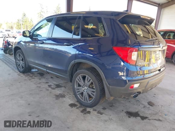 ✅ 2021 Honda Passport EX-L • VIN: 5FNYF8H55MB005346 • Lot: 43747615. Listed on IAAI with 66,486 mi. Free auction sales archive from the USA and detailed vehicle history report at DreamBid. Image 3.