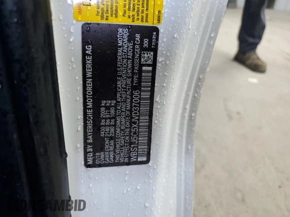 ✅ 2018 BMW M2 • VIN: WBS1J5C5XJVD37006 • Lot: 71951884. Wystawiony na Copart z przebiegiem 52 530 mil. Bezpłatny archiwum sprzedaży aukcyjnych z USA i szczegółowy raport historii pojazdu na DreamBid. Zdjęcie 15.