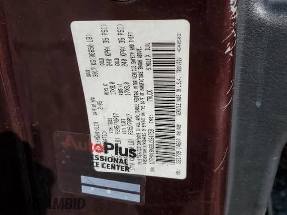 2005 Dodge 1500 SLT z VIN 1D7HA18N55J594758, wystawiony jako Copart lot #68238864 z przebiegiem Nie podano mil oraz Szkoda całkowita • Salvage title. Historia ofert i sprzedaży dostępna na DreamBid. Obrazek 15.