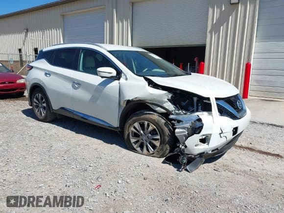 ✅ 2016 Nissan Murano S • VIN: 5N1AZ2MGXGN155533 • Лот: 41811188. Опубликован ранее на IAAI с пробегом 71 993 миль. Бесплатный доступ к архиву аукционных продаж из США и подробный отчёт об истории автомобиля на DreamBid. Изображение 1.
