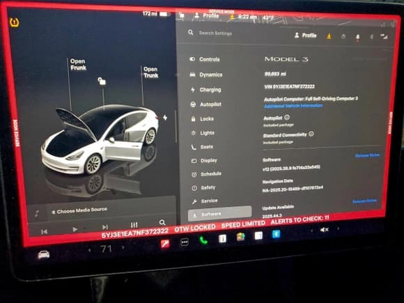 ✅ 2022 Tesla Model 3 • VIN: 5YJ3E1EA7NF372322 • Lot: 94419915. Wystawiony na Copart z przebiegiem 99 693 mil. Bezpłatny archiwum sprzedaży aukcyjnych z USA i szczegółowy raport historii pojazdu na DreamBid. Zdjęcie 9.