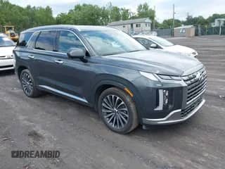 2025 Hyundai Palisade Calligraphy with VIN KM8R7DGE1SU867278, listed as a IAAI auction lot 42754857 with 11,006 mi miles and . Bid and sale history available at DreamBid. Image 1.