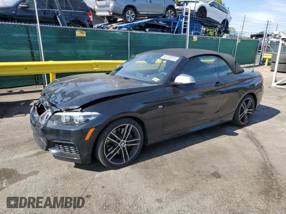 ✅ 2019 BMW 2 Series M240i • VIN: WBA2N1C56KVC28503 • Lot: 58238975. Listed on Copart with 33,271 mi. Free auction sales archive from the USA and detailed vehicle history report at DreamBid. Image 1.