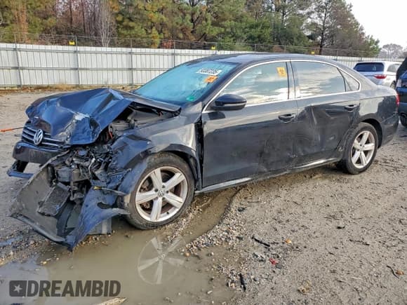 ✅ 2012 Volkswagen Passat SE • VIN: 1VWBP7A35CC059776 • Lot: 93387235. Listed on Copart with 252,488 mi. Free auction sales archive from the USA and detailed vehicle history report at DreamBid. Image 1.