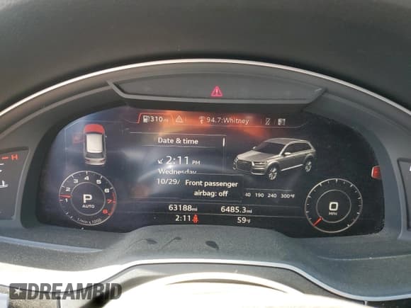 ✅ 2018 Audi Q7 Premium Plus • VIN: WA1LAAF70JD043908 • Lot: 85956125. Wystawiony na Copart z przebiegiem 63 188 mil. Bezpłatny archiwum sprzedaży aukcyjnych z USA i szczegółowy raport historii pojazdu na DreamBid. Zdjęcie 9.