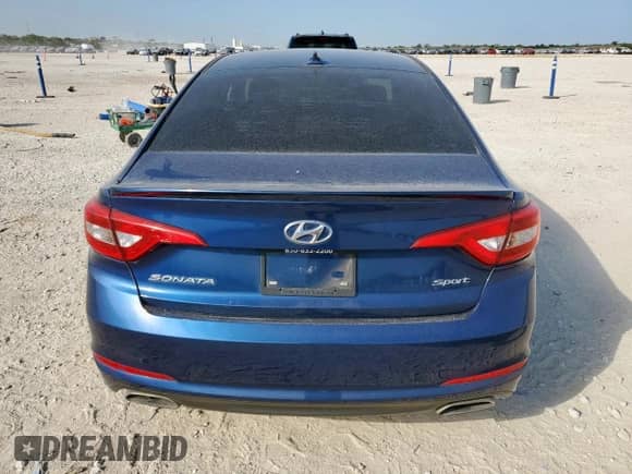 2017 Hyundai Sonata Sport with VIN 5NPE34AF7HH502980, listed as a Copart auction lot 69399755 with 51,213 mi miles and Salvage title. Bid and sale history available at DreamBid. Image 6.