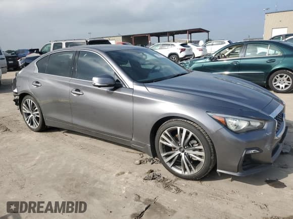 ✅ 2021 Infiniti Q50 Signature Edition • VIN: JN1EV7CP9MM703669 • Lot: 54861195. Wystawiony na Copart z przebiegiem 50 856 mil. Bezpłatny archiwum sprzedaży aukcyjnych z USA i szczegółowy raport historii pojazdu na DreamBid. Zdjęcie 4.