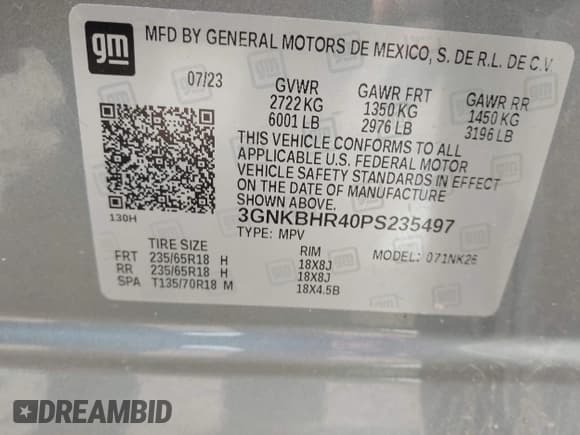 ✅ 2023 Chevrolet Blazer LT • VIN: 3GNKBHR40PS235497 • Lot: 42124586. Wystawiony na IAAI z przebiegiem 20 533 mil. Bezpłatny archiwum sprzedaży aukcyjnych z USA i szczegółowy raport historii pojazdu na DreamBid. Zdjęcie 9.