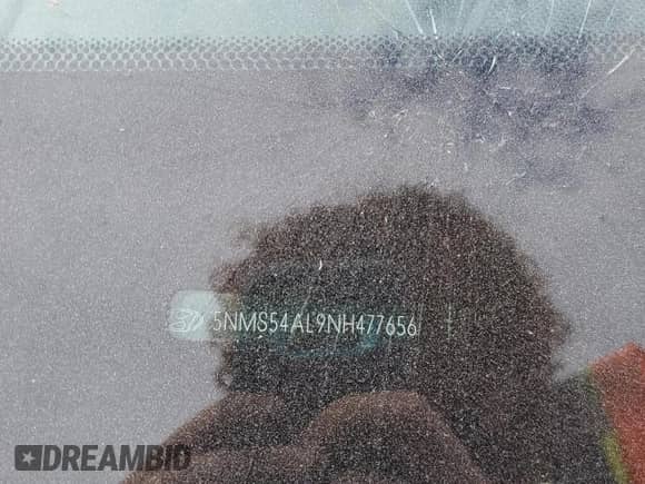 2022 Hyundai Santa Fe Calligraphy with VIN 5NMS54AL9NH477656, listed as a Copart auction lot 85307135 with 36,317 mi miles and Salvage title. Bid and sale history available at DreamBid. Image 12.