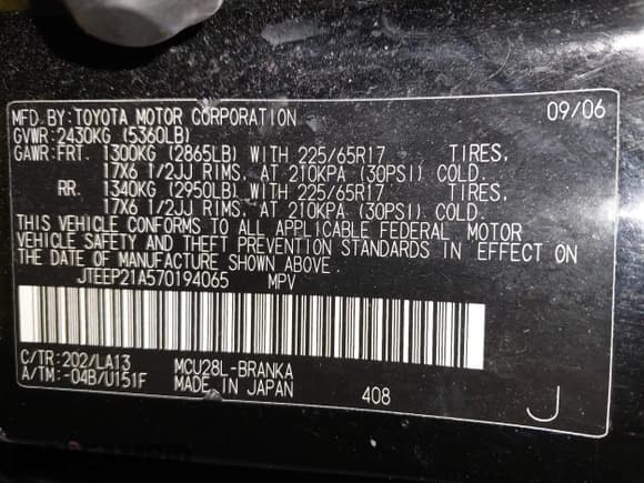 ✅ 2007 Toyota Highlander w/3rd Row • VIN: JTEEP21A570194065 • Lot: 42436347. Wystawiony na IAAI z przebiegiem 114 559 mil. Bezpłatny archiwum sprzedaży aukcyjnych z USA i szczegółowy raport historii pojazdu na DreamBid. Zdjęcie 9.