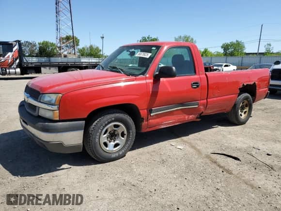 2004 Chevrolet Silverado 1500 z VIN 1GCEC14X64Z220027, wystawiony jako Copart lot #56878925 z przebiegiem 158 418 mil mil oraz Szkoda całkowita • Salvage title. Historia ofert i sprzedaży dostępna na DreamBid. Obrazek 1.