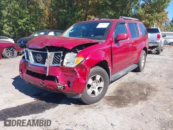 ✅ 2006 Nissan Pathfinder S • VIN: 5N1AR18U56C606713 • Lot: 43508121. Listed on IAAI with 216,774 mi. Free auction sales archive from the USA and detailed vehicle history report at DreamBid. Image 2.