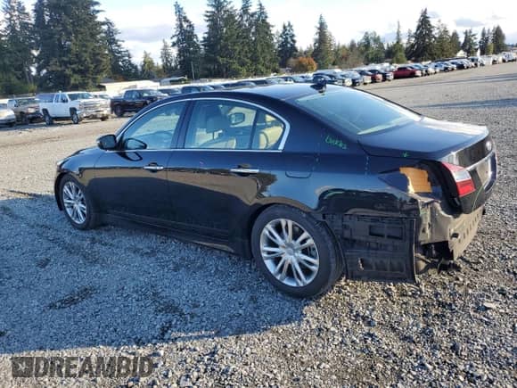 2012 Hyundai Genesis 3.8L z VIN KMHGC4DD6CU169622, wystawiony jako Copart lot #77680944 z przebiegiem 80 611 mil mil oraz Szkoda całkowita • Salvage title. Historia ofert i sprzedaży dostępna na DreamBid. Obrazek 2.