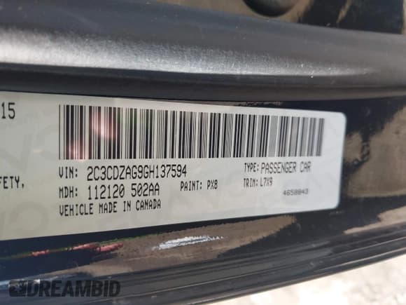 ✅ 2016 Dodge Challenger SXT • VIN: 2C3CDZAG9GH137594 • Лот: 43460055. Опубликован ранее на IAAI с пробегом 148 558 миль. Бесплатный доступ к архиву аукционных продаж из США и подробный отчёт об истории автомобиля на DreamBid. Изображение 9.