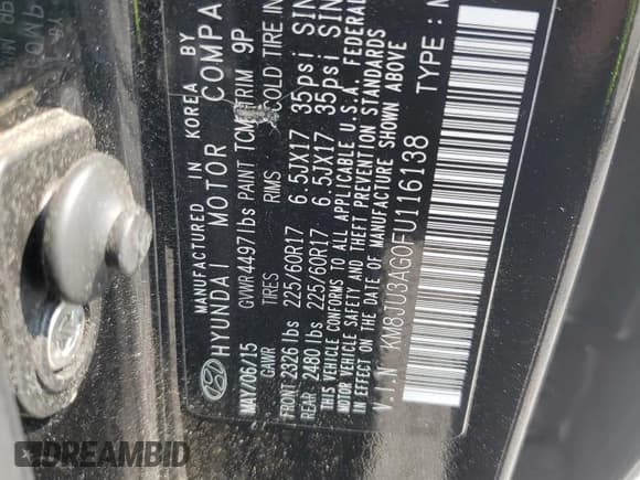 ✅ 2015 Hyundai Tucson SE • VIN: KM8JU3AG0FU116138 • Lot: 81184925. Wystawiony na Copart z przebiegiem 172 109 mil. Bezpłatny archiwum sprzedaży aukcyjnych z USA i szczegółowy raport historii pojazdu na DreamBid. Zdjęcie 13.