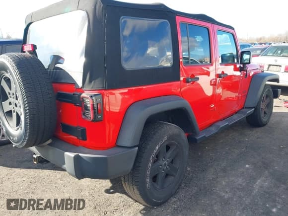 ✅ 2017 Jeep Wrangler Unlimited Sport • VIN: 1C4BJWDGXHL733697 • Lot: 43698059. Listed on IAAI with 41,417 mi. Free auction sales archive from the USA and detailed vehicle history report at DreamBid. Image 4.