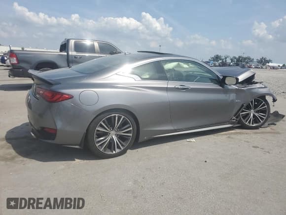 ✅ 2017 Infiniti Q60 Premium • VIN: JN1EV7ELXHM551403 • Lot: 57383545. Listed on Copart with 92,201 mi. Free auction sales archive from the USA and detailed vehicle history report at DreamBid. Image 3.