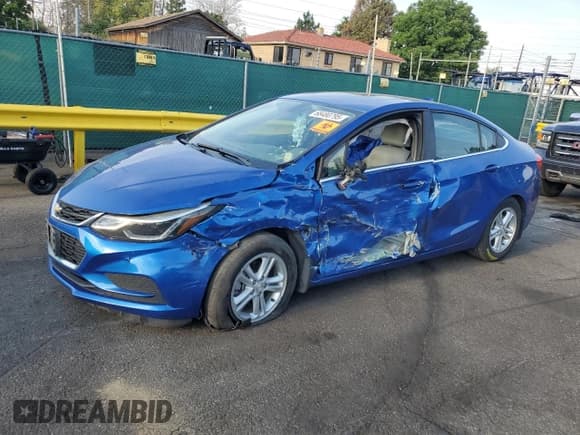 ✅ 2017 Chevrolet Cruze LT • VIN: 1G1BE5SM6H7212453 • Lot: 68480795. Listed on Copart with Not provided. Free auction sales archive from the USA and detailed vehicle history report at DreamBid. Image 1.