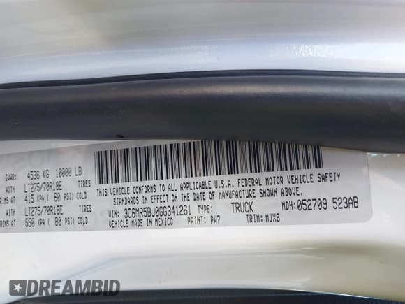 ✅ 2016 Ram 2500 Big Horn • VIN: 3C6MR5BJ0GG341261 • Лот: 41211066. Опубликован ранее на IAAI с пробегом 41 630 миль. Бесплатный доступ к архиву аукционных продаж из США и подробный отчёт об истории автомобиля на DreamBid. Изображение 9.