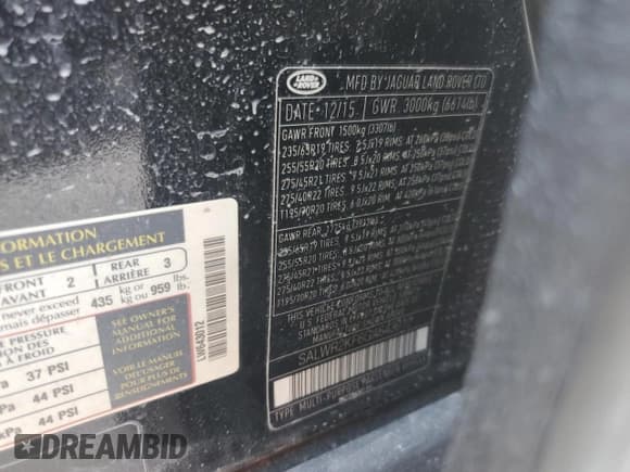 ✅ 2016 Land Rover Range Rover Sport HSE • VIN: SALWR2KF6GA643012 • Лот: 87285595. Опубликован ранее на Copart с пробегом 114 431 миль. Бесплатный доступ к архиву аукционных продаж из США и подробный отчёт об истории автомобиля на DreamBid. Изображение 12.