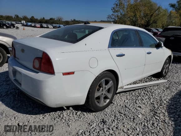 ✅ 2012 Chevrolet Malibu 1LT • VIN: 1G1ZC5E02CF137908 • Lot: 76770784. Listed on Copart with Not provided. Free auction sales archive from the USA and detailed vehicle history report at DreamBid. Image 3.