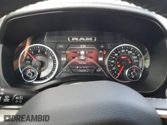 2020 Ram 1500 Laramie with VIN 1C6RREDT0LN265191, listed as a Copart auction lot 57207775 with 124,269 mi miles and Salvage title. Bid and sale history available at DreamBid. Image 9.