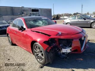 ✅ 2018 Alfa Romeo Giulia • VIN: ZARFAEDN7J7592845 • Lot: 66648432. Listed on Copart with 26,834 mi. Free auction sales archive from the USA and detailed vehicle history report at DreamBid. Image 1.