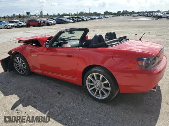 ✅ 2006 Honda S2000 • VIN: JHMAP214X6S000371 • Lot: 68817724. Listed on Copart with Not provided. Free auction sales archive from the USA and detailed vehicle history report at DreamBid. Image 2.
