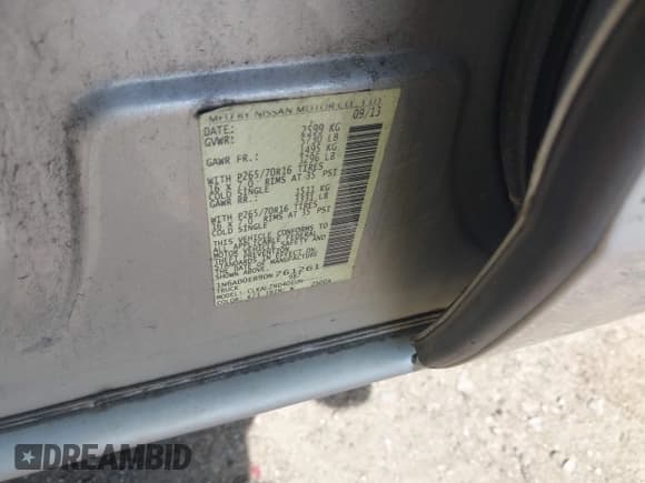 ✅ 2013 Nissan Frontier SL • VIN: 1N6AD0ER9DN761261 • Lot: 42587067. Wystawiony na IAAI z przebiegiem 240 063 mil. Bezpłatny archiwum sprzedaży aukcyjnych z USA i szczegółowy raport historii pojazdu na DreamBid. Zdjęcie 9.