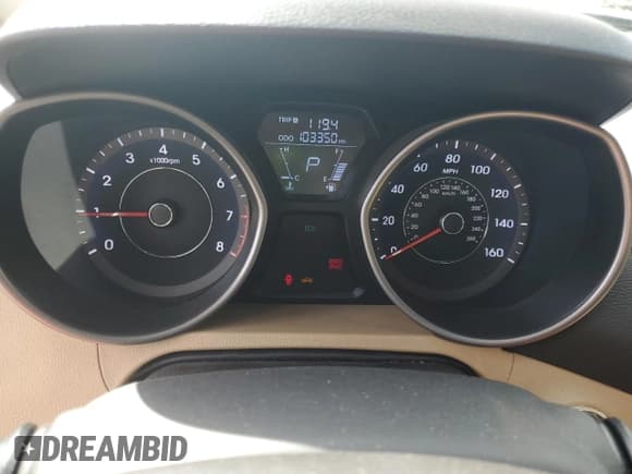 ✅ 2013 Hyundai Elantra Limited • VIN: 5NPDH4AE5DH427470 • Lot: 48922395. Listed on Copart with 103,350 mi. Free auction sales archive from the USA and detailed vehicle history report at DreamBid. Image 9.