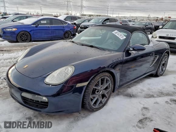 ✅ 2005 Porsche Boxster • VIN: WP0CA29895S710153 • Lot: 96147915. Listed on Copart with 107,607 mi. Free auction sales archive from the USA and detailed vehicle history report at DreamBid. Image 1.