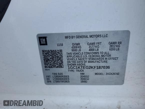 ✅ 2019 Chevrolet Silverado 2500HD LTZ • VIN: 1GC1KTEG2KF187036 • Lot: 52539995. Wystawiony na Copart z przebiegiem 106 609 mil. Bezpłatny archiwum sprzedaży aukcyjnych z USA i szczegółowy raport historii pojazdu na DreamBid. Zdjęcie 13.
