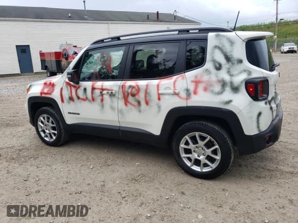✅ 2021 Jeep Renegade Limited • VIN: ZACNJDD14MPM28423 • Lot: 64282155. Listed on Copart with 59,406 mi. Free auction sales archive from the USA and detailed vehicle history report at DreamBid. Image 2.