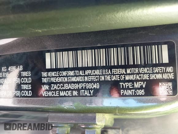 ✅ 2017 Jeep Renegade Sport • VIN: ZACCJBAB9HPF98049 • Lot: 43645437. Wystawiony na IAAI z przebiegiem 218 303 mil. Bezpłatny archiwum sprzedaży aukcyjnych z USA i szczegółowy raport historii pojazdu na DreamBid. Zdjęcie 9.