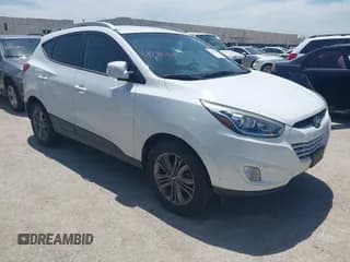 ✅ 2014 Hyundai Tucson SE • VIN: KM8JU3AG5EU840583 • Lot: 42814107. Wystawiony na IAAI z przebiegiem 122 174 mil. Bezpłatny archiwum sprzedaży aukcyjnych z USA i szczegółowy raport historii pojazdu na DreamBid. Zdjęcie 1.