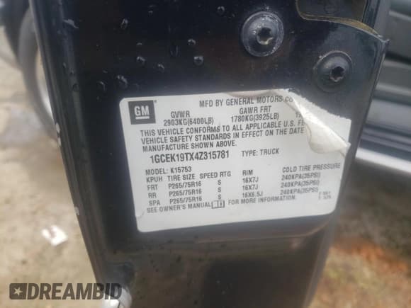 ✅ 2004 Chevrolet Silverado 1500 Z71 • VIN: 1GCEK19TX4Z315781 • Лот: 55284344. Опубликован ранее на Copart с пробегом 67 983 миль. Бесплатный доступ к архиву аукционных продаж из США и подробный отчёт об истории автомобиля на DreamBid. Изображение 12.