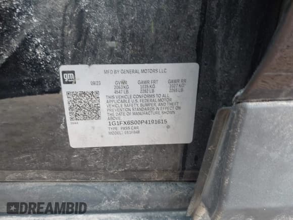 ✅ 2023 Chevrolet Bolt EV 2LT • VIN: 1G1FX6S00P4191615 • Lot: 41858146. Wystawiony na IAAI z przebiegiem 24 403 mil. Bezpłatny archiwum sprzedaży aukcyjnych z USA i szczegółowy raport historii pojazdu na DreamBid. Zdjęcie 9.