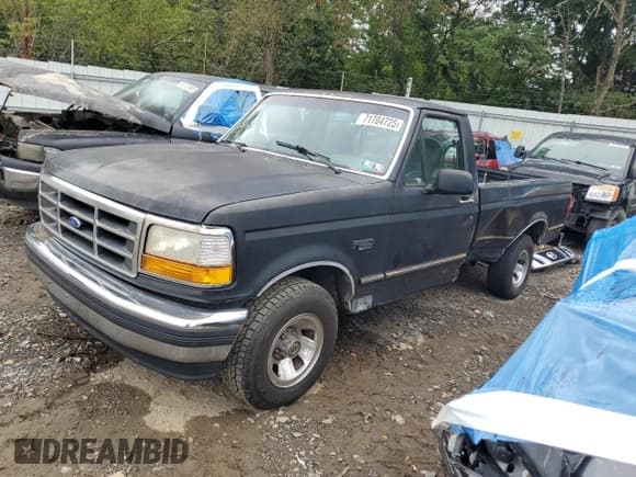✅ 1995 Ford F-150 • VIN: 1FTEF15N0SNB67494 • Lot: 71704725. Wystawiony na Copart z przebiegiem 163 148 mil. Bezpłatny archiwum sprzedaży aukcyjnych z USA i szczegółowy raport historii pojazdu na DreamBid. Zdjęcie 1.