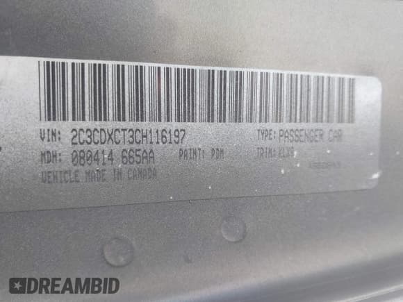 ✅ 2012 Dodge Charger RT • VIN: 2C3CDXCT3CH116197 • Lot: 42859430. Listed on IAAI with 147,724 mi. Free auction sales archive from the USA and detailed vehicle history report at DreamBid. Image 9.