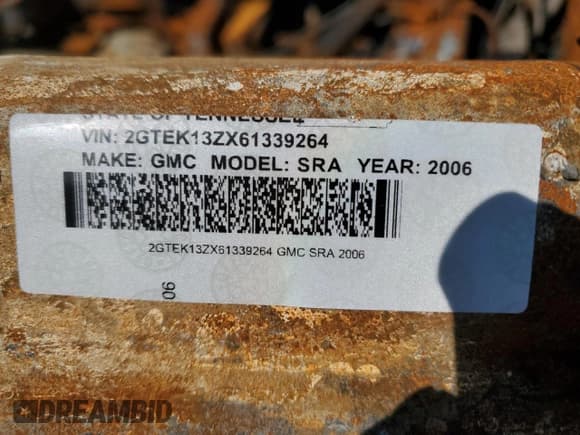 ✅ 2006 GMC Sierra 1500 SLE2 • VIN: 2GTEK13ZX61339264 • Lot: 55896245. Wystawiony na Copart z przebiegiem Nie podano. Bezpłatny archiwum sprzedaży aukcyjnych z USA i szczegółowy raport historii pojazdu na DreamBid. Zdjęcie 12.